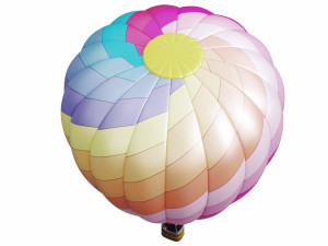 hot air balloon model Modello 3D