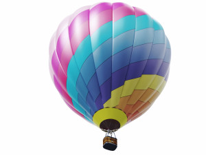 hot air balloon model Modello 3D