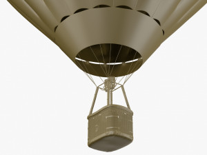 hot air balloon model Modello 3D