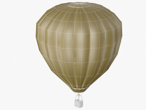 hot air balloon model Modello 3D