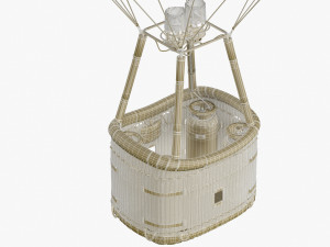 hot air balloon model Modello 3D