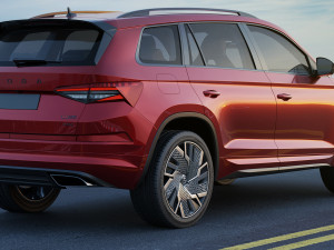 skoda kodiaq rs 2021 3D-Modell