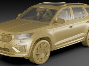 skoda kodiaq rs 2021 3D-Modell