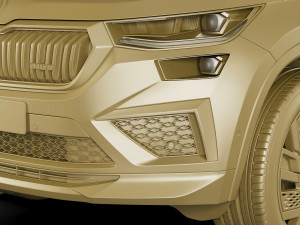 skoda kodiaq rs 2021 3D-Modell