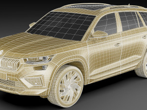 skoda kodiaq rs 2021 3D-Modell