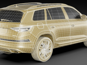 skoda kodiaq rs 2021 3D-Modell