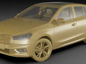 skoda fabia 2022 3D Model