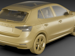 skoda fabia 2022 Modèle 3D