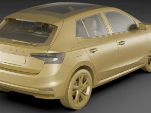 skoda fabia 2022 3D Model