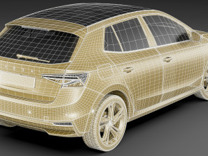 skoda fabia 2022 Modèle 3D