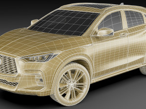 infiniti qx55 2022 3D 模型