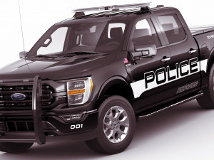 pick-up f-150 police responder 2021 3D Model