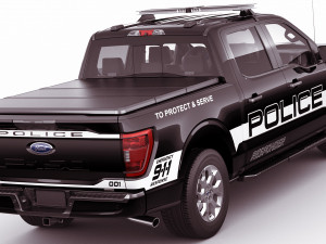 pick-up f-150 police responder 2021 3D Model