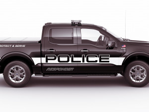 pick-up f-150 police responder 2021 3D Model