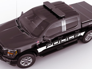 pick-up f-150 police responder 2021 3D Model