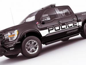 pick-up f-150 police responder 2021 3D Model