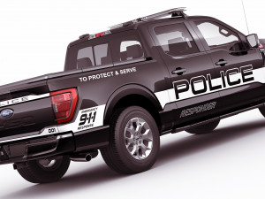 pick-up f-150 police responder 2021 3D Model