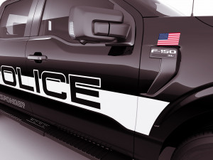 pick-up f-150 police responder 2021 3D Model