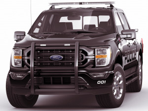 pick-up f-150 police responder 2021 3D Model