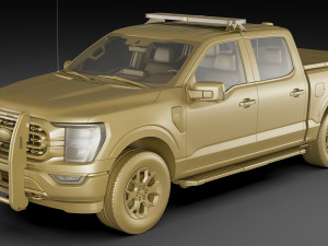 pick-up f-150 police responder 2021 3D Model