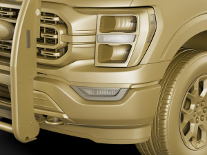 pick-up f-150 police responder 2021 3D Model