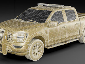 pick-up f-150 police responder 2021 3D Model