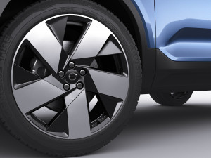 volvo c40 recharge 2022 3Dモデル