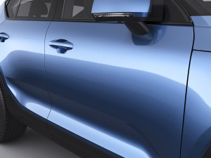volvo c40 recharge 2022 3Dモデル