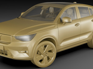 volvo c40 recharge 2022 3Dモデル