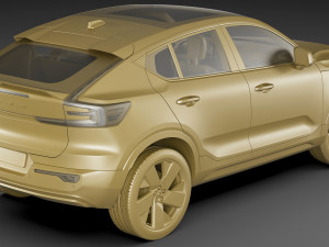 volvo c40 recharge 2022 3Dモデル