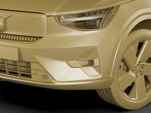 volvo c40 recharge 2022 3Dモデル
