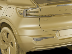 volvo c40 recharge 2022 3Dモデル