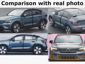 volvo c40 recharge 2022 3Dモデル