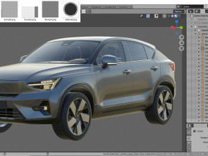 volvo c40 recharge 2022 3Dモデル