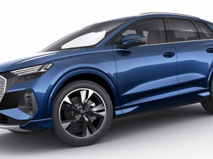 audi q4 e-tron 2022 standard and s-line 3D Модель