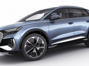 audi q4 e-tron 2022 standard and s-line 3D Модель