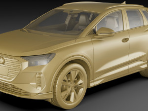 audi q4 e-tron 2022 standard and s-line 3D Модель