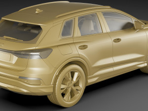 audi q4 e-tron 2022 standard and s-line 3D Модель