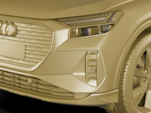 audi q4 e-tron 2022 standard and s-line 3D Модель