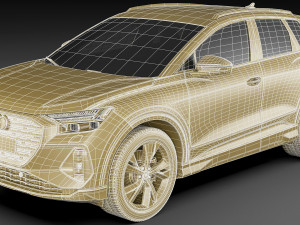 audi q4 e-tron 2022 standard and s-line 3D Модель