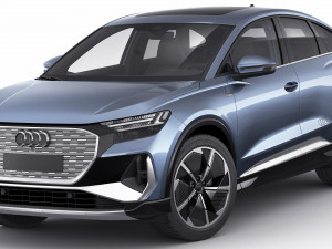 audi q4 e-tron sportback 2022 standard and s-line 3D Модель