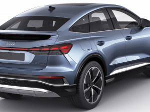 audi q4 e-tron sportback 2022 standard and s-line 3D Модель