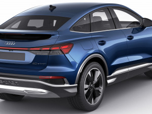audi q4 e-tron sportback 2022 standard and s-line 3D Модель