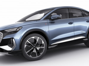 audi q4 e-tron sportback 2022 standard and s-line 3D Модель