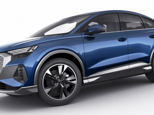 audi q4 e-tron sportback 2022 standard and s-line 3D Модель