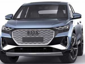audi q4 e-tron sportback 2022 standard and s-line 3D Модель