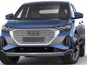 audi q4 e-tron sportback 2022 standard and s-line 3D Модель