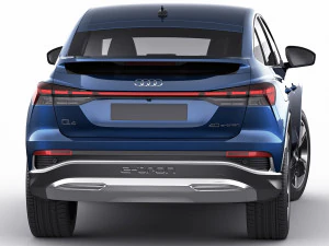audi q4 e-tron sportback 2022 standard and s-line 3D Model
