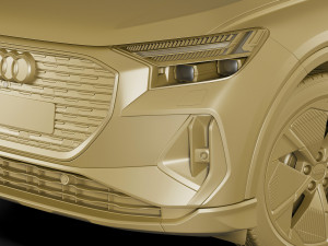 audi q4 e-tron sportback 2022 standard and s-line 3D Модель