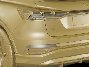 audi q4 e-tron sportback 2022 standard and s-line 3D Модель